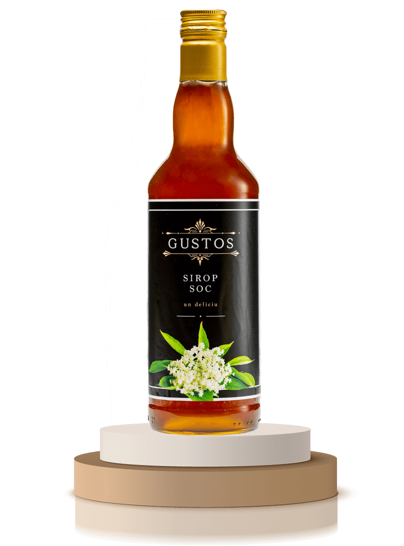 elderflower syrup bottle
