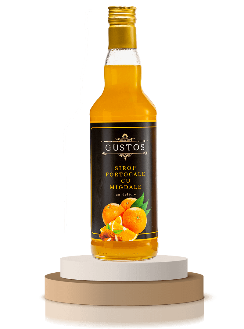 orange syrup bottle